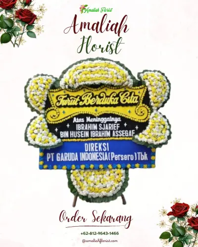 Papan Bunga Duka di Boros