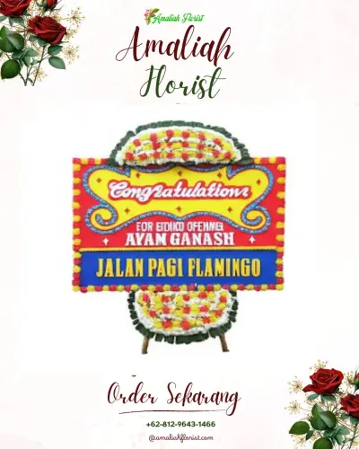 Bunga Papan Congratulation di Boros